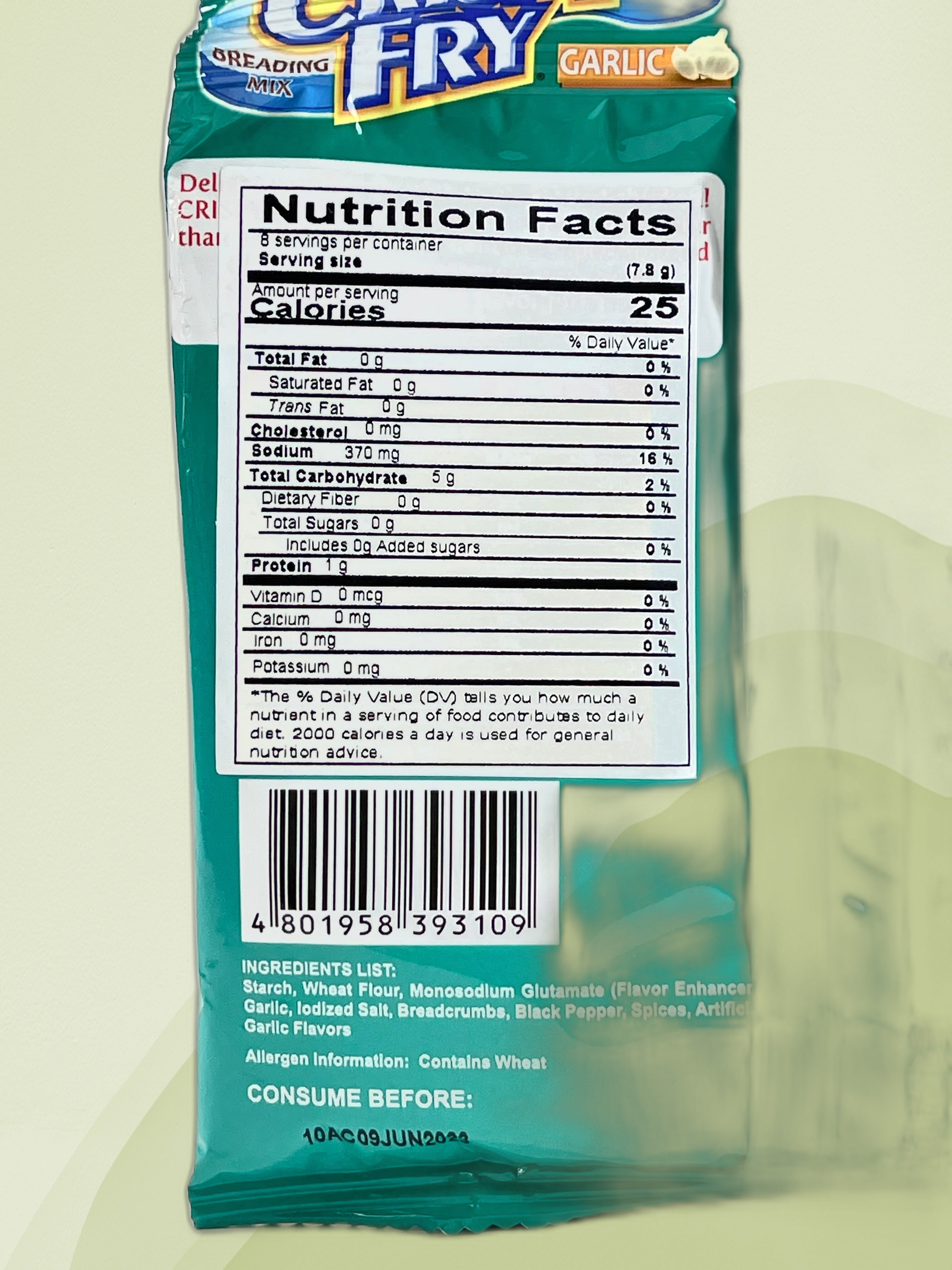 Ajinomoto Crispy Fry Garlic Breading Mix 62g