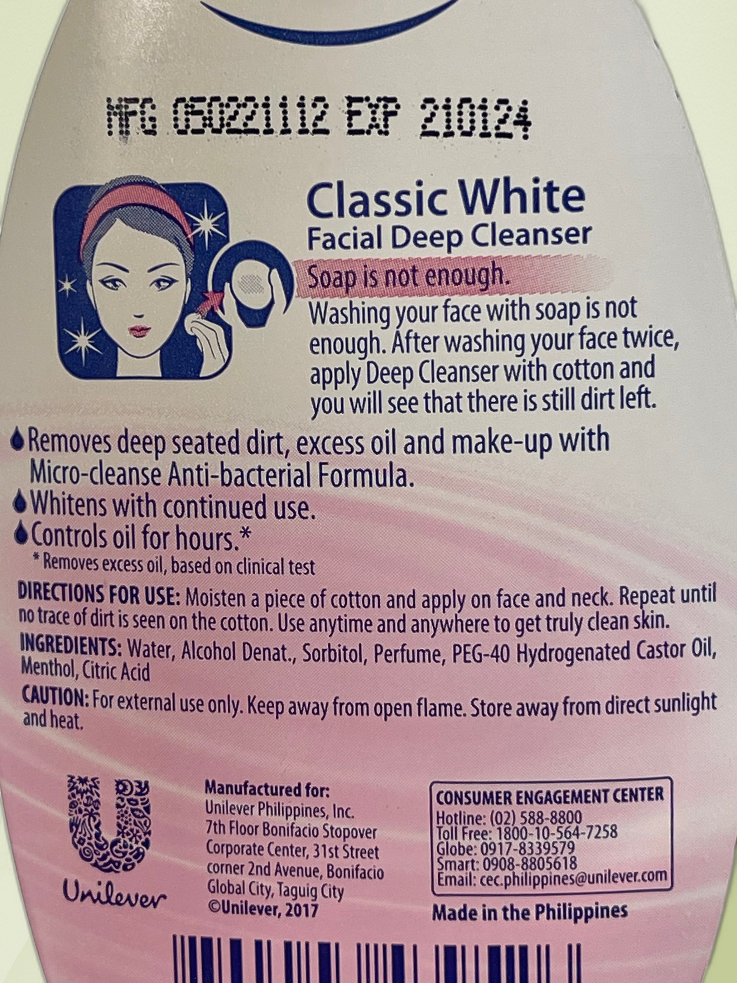 Eskinol Classic White Facial Deep Cleanser 225ml