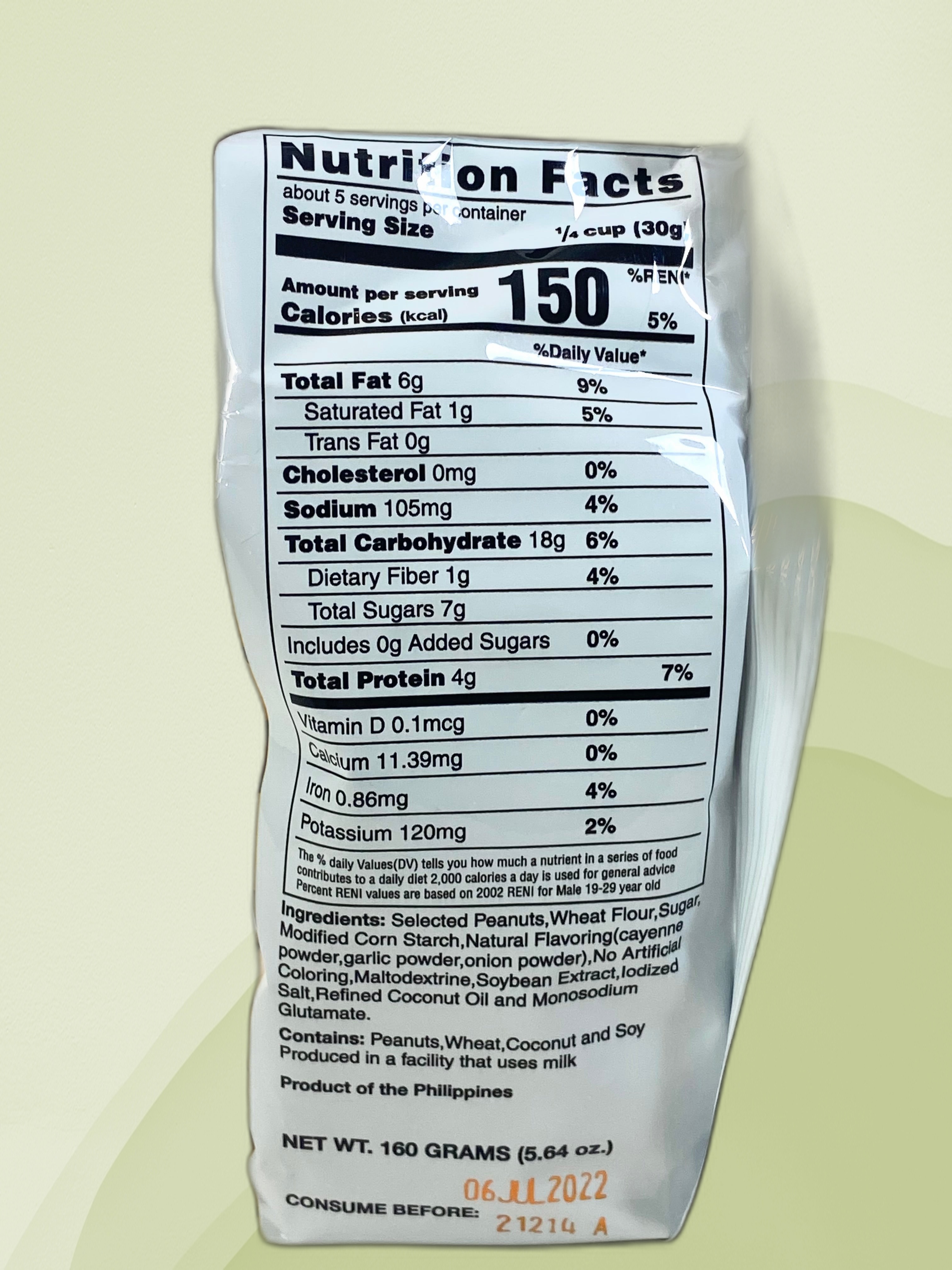 Nagaraya Cracker Nuts Adobo Flavor 160g