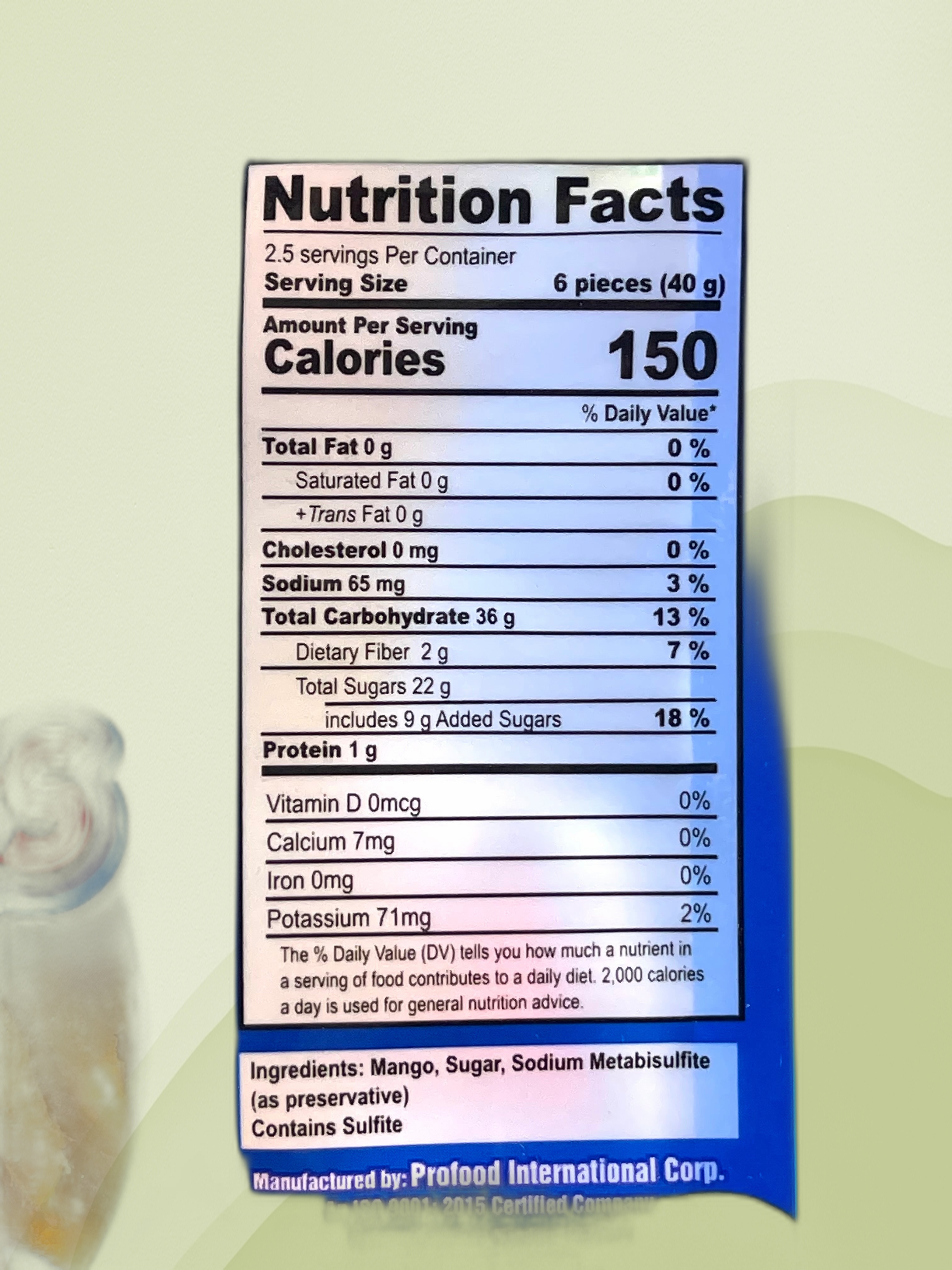 Philippine Brand Dried Mangoes 100g