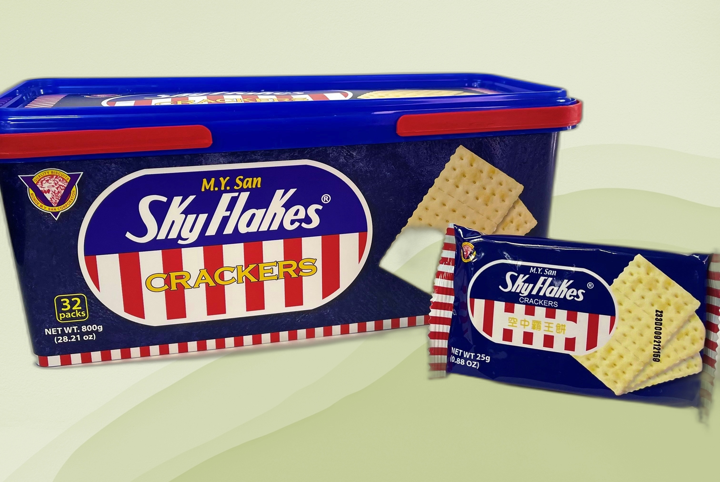 M.Y. San Sky Flakes Crackers 800g Tub