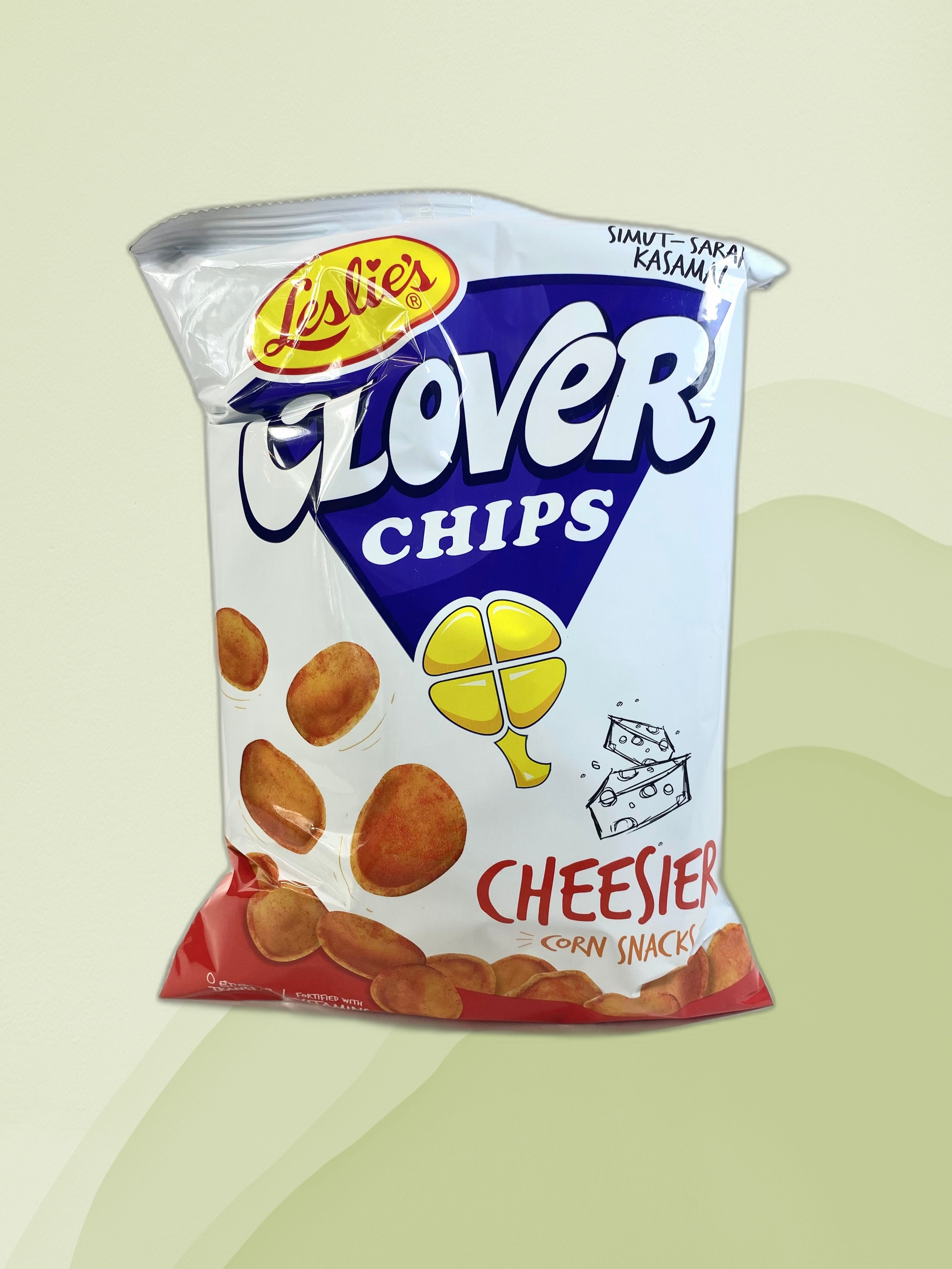 Leslie's Clover Chips Ham & Cheese 85g