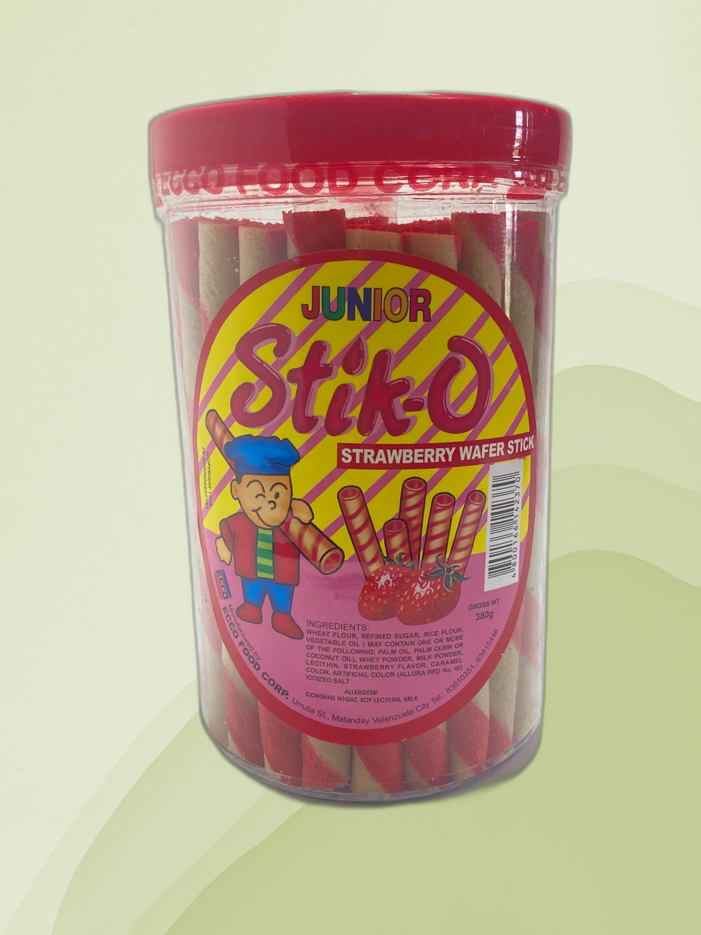 Stick-O Wafer Sticks Strawberry 380g