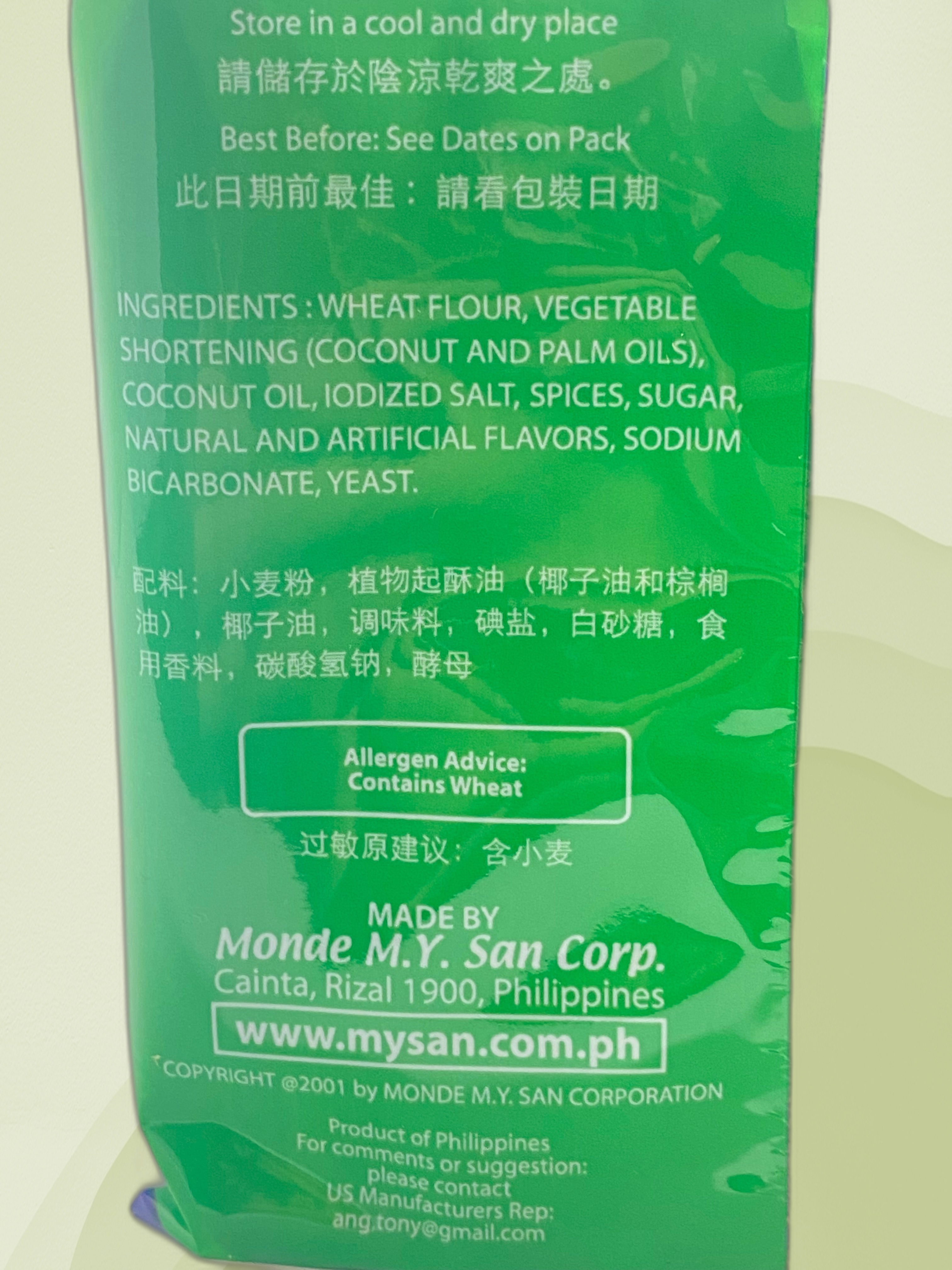 M.Y. San Sky Flakes Crackers Onion & Chives 250g