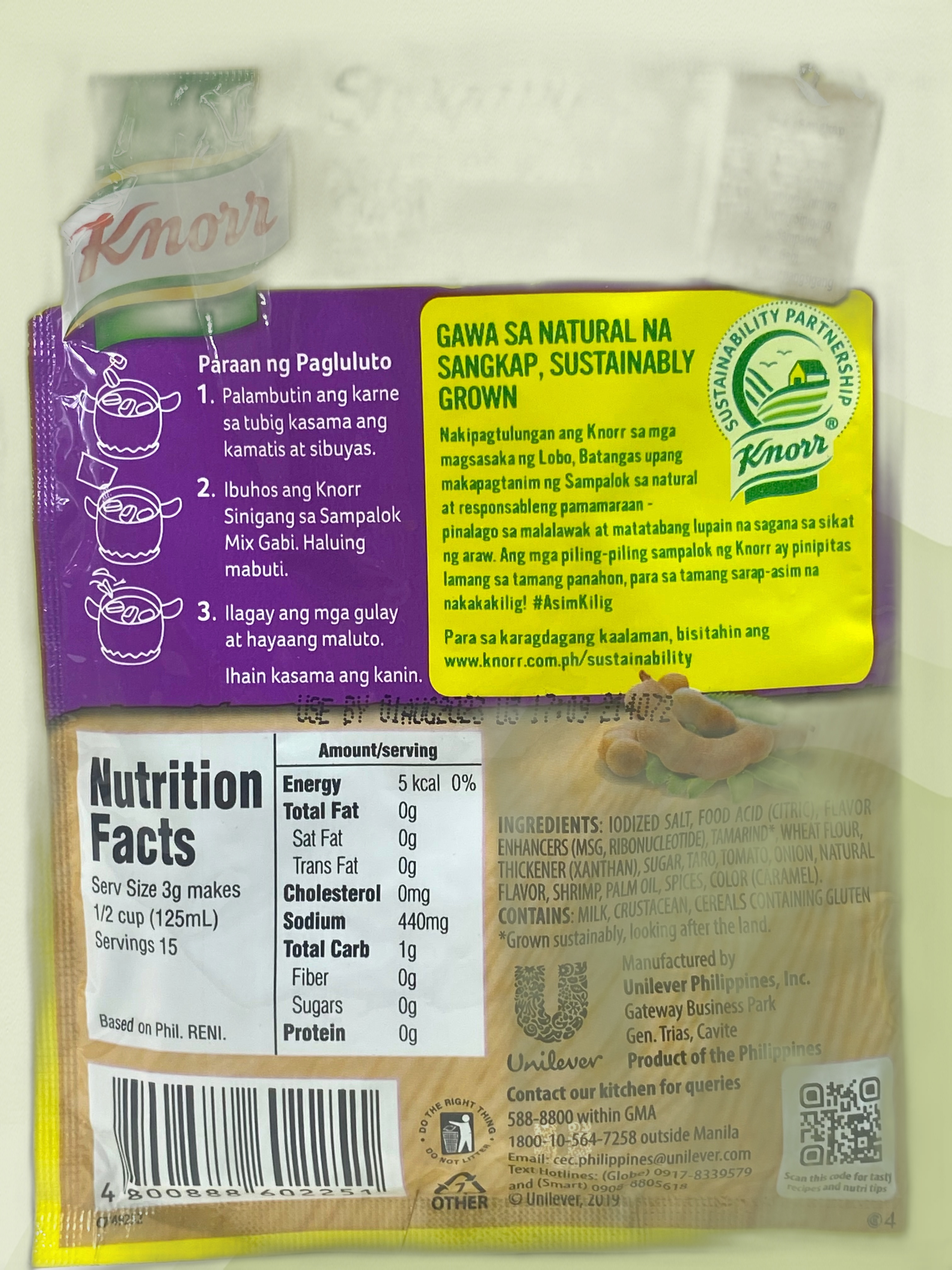 Knorr Sinigang sa Sampalok Mix with Gabi 44g