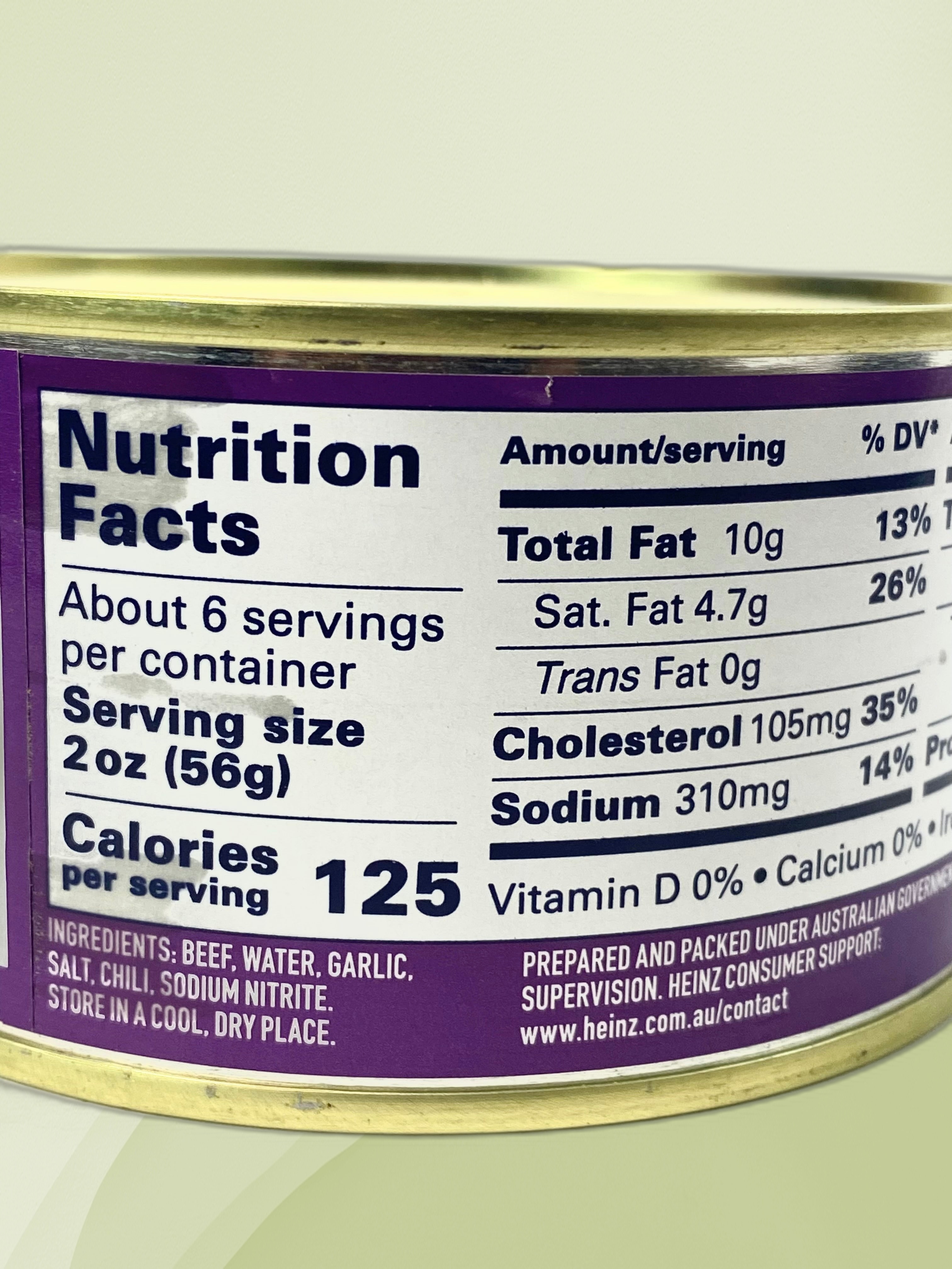 Ox & Palm Corned Beef Chili Garlic 326g