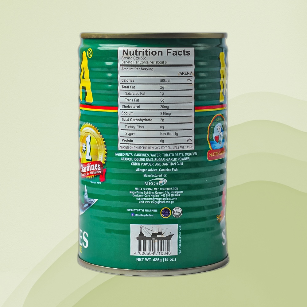 Mega Sardines in Tomato Sauce 425g