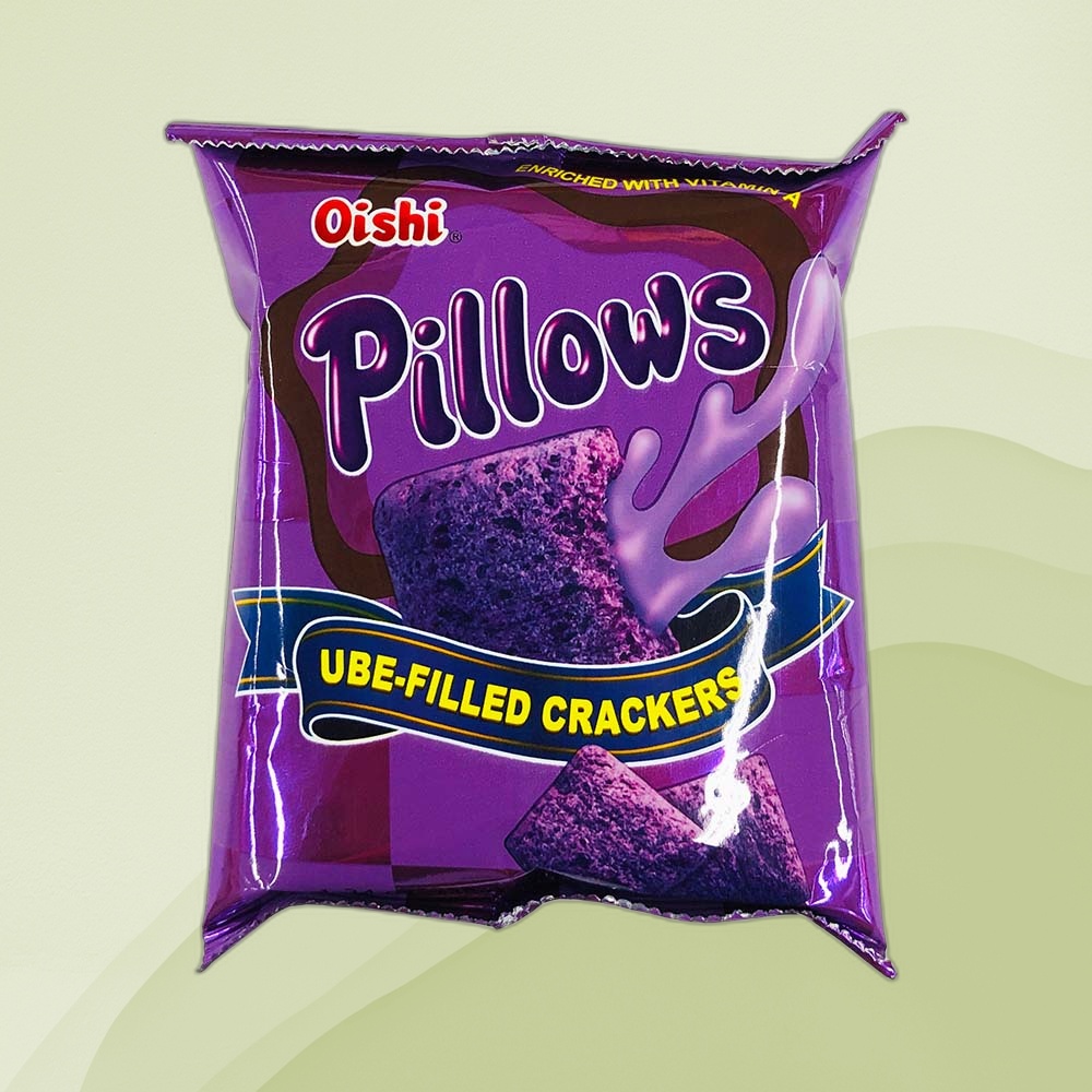 Oishi Pillows Ube Filled Crackers 38g